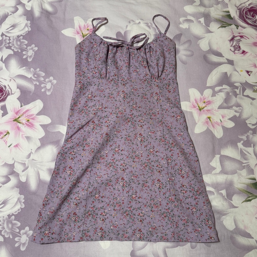 brandy lilac floral jennifer dress